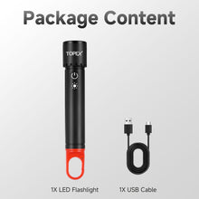 Load image into Gallery viewer, TOPEX LED Torch Rechargeable, 800 Lumens, 600M Super Bright Adjustable Focus Flashlight, 9 Lighting Modes, Waterproof Torch for Camping, Outdoor