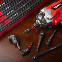 Load image into Gallery viewer, TOPEX 13-piece 1/4" Impact Socket Adapter Set Socket Bit Adapters Extension Bar Set