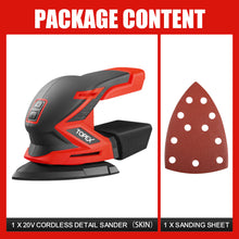 Load image into Gallery viewer, TOPEX 20V Cordless Detail Sander Electric Detail Sander Handheld Sanding Machine Small Triangular Palm Sander (Battery & Charger not included)