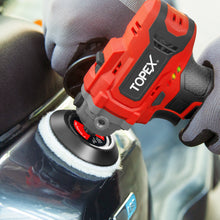 Load image into Gallery viewer, TOPEX 12V Cordless Polisher 3" Mini Car Detailing Buffer & Sander w/ Battery & Charger