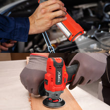 Load image into Gallery viewer, TOPEX 12V Cordless Polisher Lithium-Ion LED Torch w/ Battery & Charger