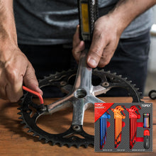 Load image into Gallery viewer, TOPEX 38Pcs Allen Key Set Hex Key Allen Wrench Folding Hex Key Ball End Metric/SAE/Star