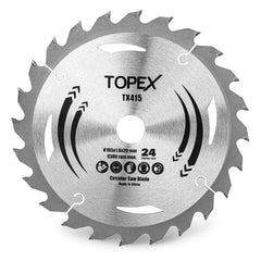 TOPEX Circular Saw Blade 165mm 24T Teeth Cutting Wood Blade For TOPEX 20V Cordless Circular Saw