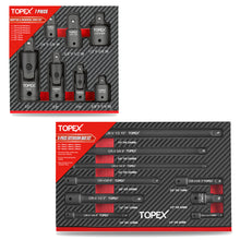 Load image into Gallery viewer, TOPEX 16-piece Socket Adaptor& Extension Bar Set