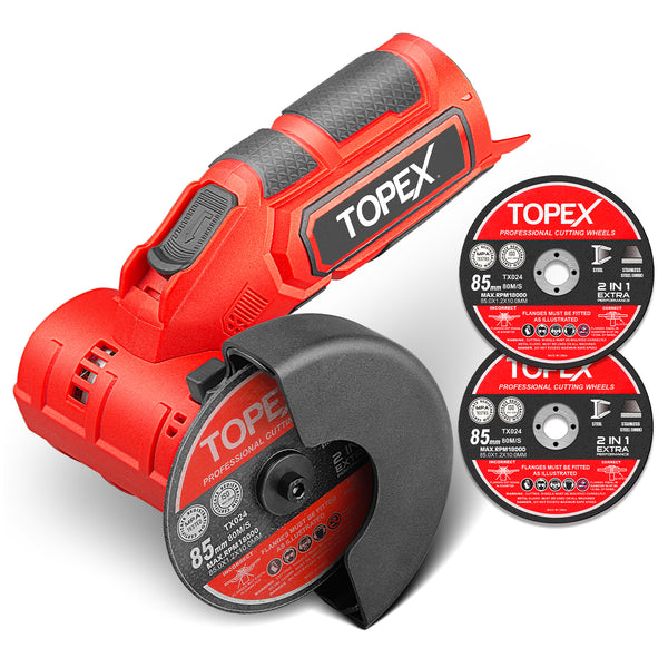 Cordless angle grinder with 2 batteries discount