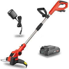 TOPEX 20V Cordless Grass Trimmer, 30cm Grass Trimmer Lawn Mover & Edger Garden Tool, Battery Powered Grass Cutter with Spool Line for Home Yard