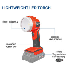 Load image into Gallery viewer, TOPEX 20V Cordless Combo Kit Tyre Inflator w/ Lightweight LED Torch(One Battery Included)