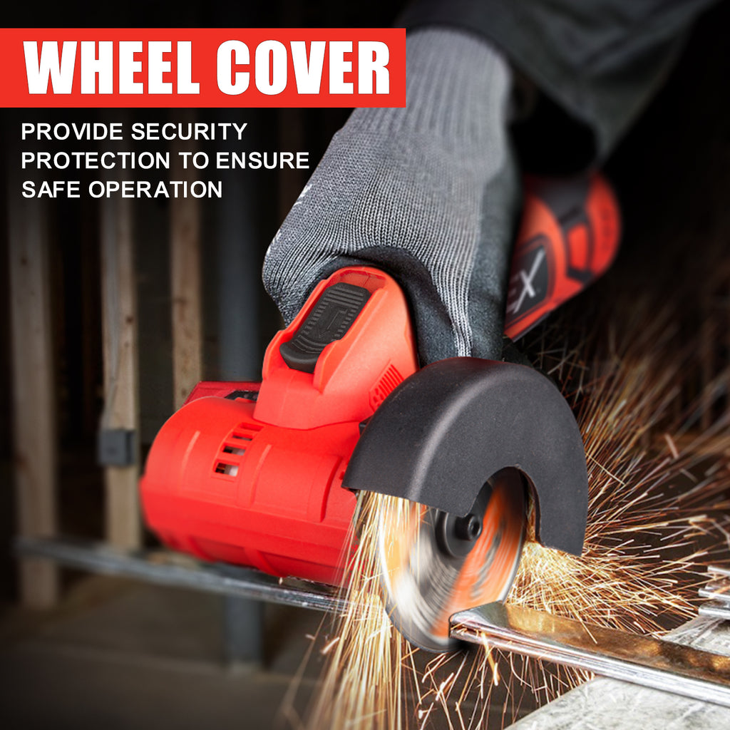 TOPEX 12V Cordless Angle Grinder Skin Only without Battery,with 2 Polishing disc & 1 Wrench for Metal and Wood