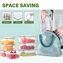 Load image into Gallery viewer, Stelive 56 PCs Food Storage Container Set, Leak Proof Lunch Boxes, BPA-Free Clear Plastic Storage Containers for Home & Kitchen Organization with Labels & Pen