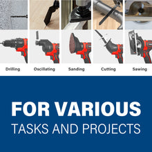 Load image into Gallery viewer, TOPEX 20V 5 IN1 Power Tool Combo Kit Cordless Drill Driver Sander Electric Saw