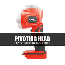 Load image into Gallery viewer, TOPEX 20 V Cordless Kit: Hammer Drill, Impact Driver, LED Light w/ Fast Charger