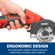 Load image into Gallery viewer, TOPEX 12V Cordless Circular Saw Lithium-Ion LED Torch w/ Battery & Charger