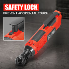 Load image into Gallery viewer, TOPEX 3/8" 12V Cordless Electric Ratchet Wrench 45NM 300RPM Variable Speed & LED Light Skin Only without Battery