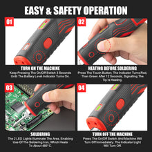 Load image into Gallery viewer, TOPEX 4V Max Cordless Soldering Iron and Charger, Cordless Soldering Iron Kit, 12 Sec Quick Heat Up