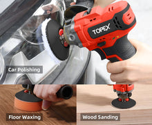 Load image into Gallery viewer, TOPEX 12V Cordless Polisher 3" Mini Car Detailing Buffer & Sander Skin Only without Battery