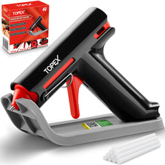TOPEX 4V Cordless Hot Glue Gun w/ 10Pcs Premium Glue Sticks