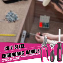 Load image into Gallery viewer, Monika 159PCS Pink Tool Kit Portable Household Tool Set Dual Temp Glue Gun Stick