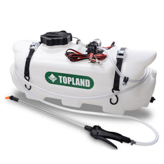 TOPLAND 60L 12V ATV Weed Sprayer Broadcast and Spot Spray Chemical Tank