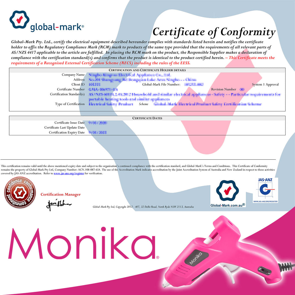 Monika 159PCS Pink Tool Kit Portable Household Tool Set Dual Temp Glue Gun Stick