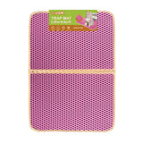 truepal Pink Double-Layer Cat Litter Mat 65 x 45cm Waterproof Trapper Foldable Pad Pet Rug