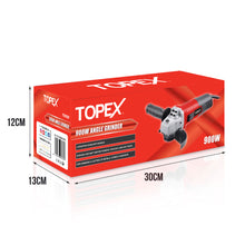 Load image into Gallery viewer, TOPEX Heavy Duty 900W 125mm 5inch Angle Grinder with Side Handle Protection Switch