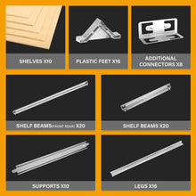 Load image into Gallery viewer, MasterSpec 2PCS 5-Tier Garage Shelving 1500x700x300mm Warehouse Rack Shelf Storage Rack Garage Shelves