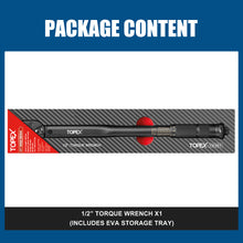 Load image into Gallery viewer, TOPEX 1/2&quot; Torque Wrench, 20-220 Nm / 14.7-162.2 ft-lb, Dual Scale, Heavy Duty for Automotive &amp; Mechanical Use