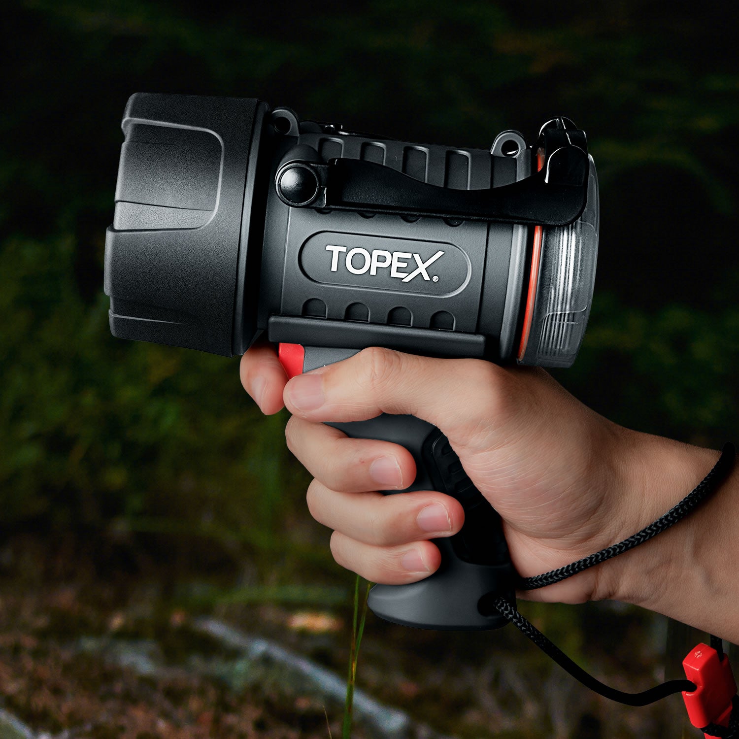 TOPEX Rechargeable Spotlight with 1000 Lumen Cree LED, IP67 Waterproof ...