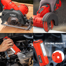 Load image into Gallery viewer, TOPEX 12V Cordless Power Tool Kit Angle Grinder Circular Saw LED Torch