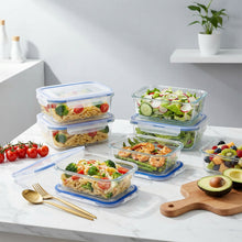 Load image into Gallery viewer, Stelive 10 Pack Glass Storage Food Containers, Glass Meal Prep Containers, Airtight Lunch Bento Boxes with Snap Locking Leakproof Lids, Reusable for Microwave