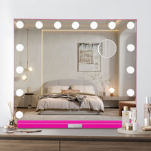 Load image into Gallery viewer, Monika 60*52cm Makeup Mirror With Dimmable Lights 15 LED Lighted Vanity Mirrors Wall