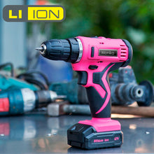 Load image into Gallery viewer, Monika Pink Tool Combo Cordless Drill Driver Electric Cutter Bottle Opener Screwdriver