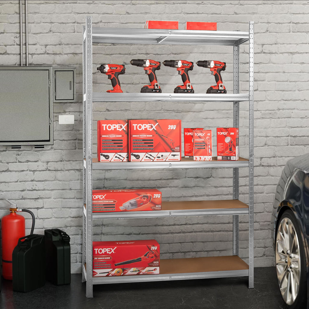 MasterSpec 5-Tier Garage Shelving 1800x1200x400mm Warehouse Rack Shelf Storage Rack Garage Shelves