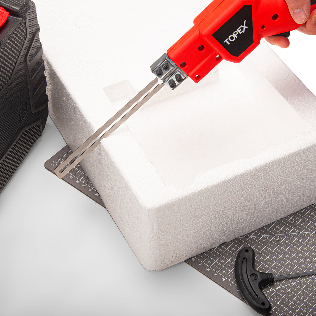 TOPEX 150W Electric Hot Knife Heavy Duty Foam Cutter Styrofoam Foam Cu ...