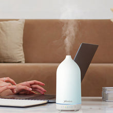 Load image into Gallery viewer, Stelive Essential Oil Diffuser, Ultrasonic Aromatherapy Diffuser 200ML, Aroma Diffuser with 4 white indicator lights, humidifying benefits, for Home or Office