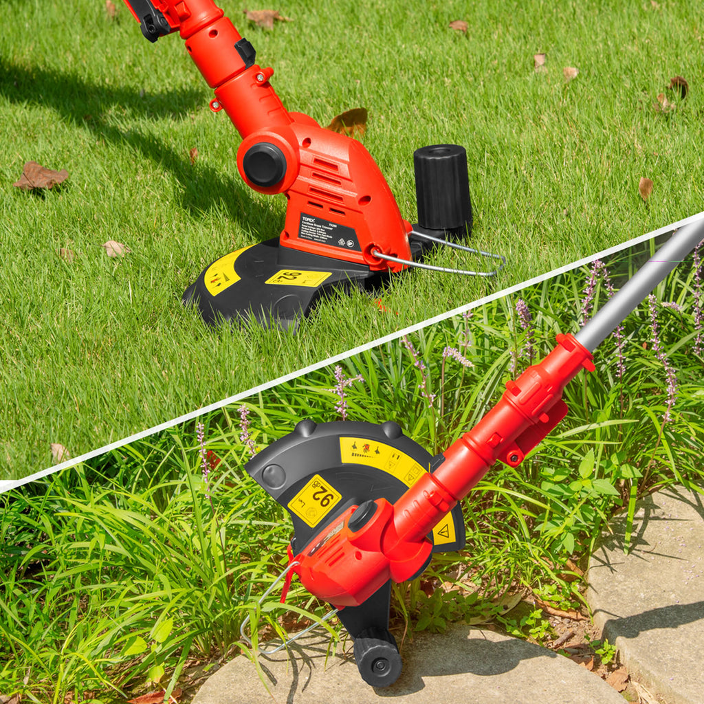 TOPEX 20V Cordless Hedge Trimmer and Grass Trimmer Combo Kit w/ Battery