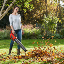 Load image into Gallery viewer, TOPEX 20V MAX Cordless Leaf Blower with 2-Speed Selection, 16,000 RPM, 144km/h Multipurpose Lightweight Leaf Blower Blow with Detachable Nozzle