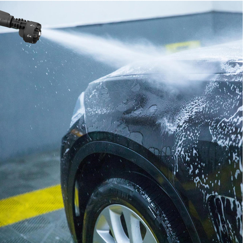 TOPEX 20V Cordless Pressure Washer, 6-in-1 Nozzle for Washing Car/Wall/Floor, Battery
