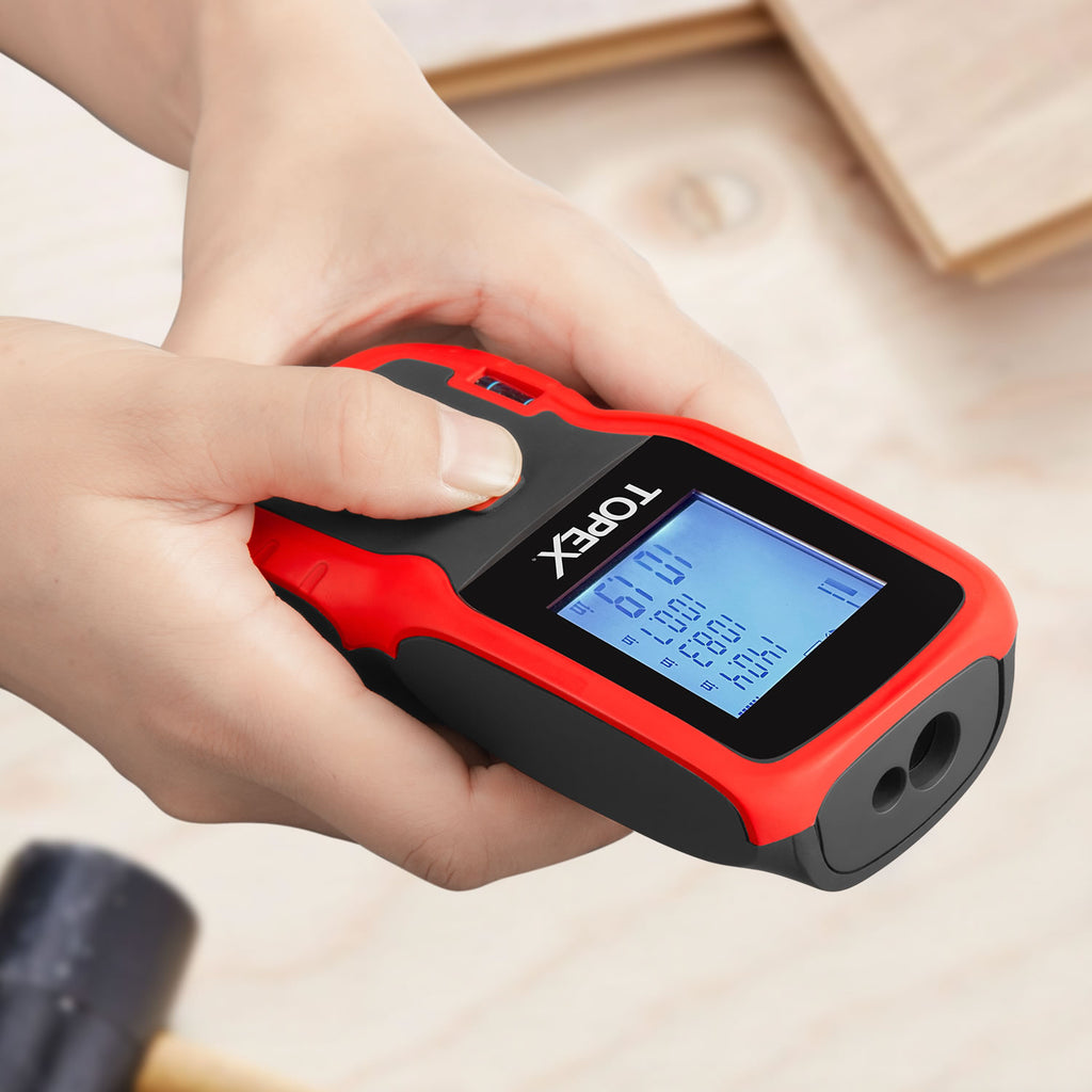 TOPEX Laser Distance Meter Laser Measurement Tool Laser Measure Digital Laser Measurer Measure Distance Area and Volume Battery Included