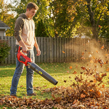 Load image into Gallery viewer, TOPEX 20V MAX Cordless Leaf Blower with 2-Speed Selection, 16,000 RPM, 144km/h Multipurpose Lightweight Leaf Blower Blow with Detachable Nozzle