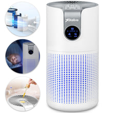 Load image into Gallery viewer, Stelive Compact Air Purifier 40m2  3-Stage Ture HEPA-13 &amp; Active Carbon Filter