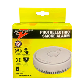 24m 1PCs Smoke Alarm Fire Detector Photoelectric w/ 9V Battery 24m Australian Standard