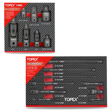 Load image into Gallery viewer, TOPEX 16-piece Socket Adaptor&amp; Extension Bar Set