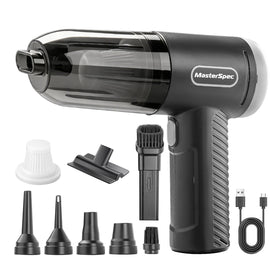MasterSpec  12V MAX Cordless Vacuum Cleaner, 2-in-1 Vacuum & Blower, 18000Pa Suction, 2-Speed Lightweight Handheld Vacuum for Car Home Office