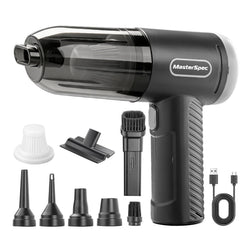 MasterSpec  12V MAX Cordless Vacuum Cleaner, 2-in-1 Vacuum & Blower, 18000Pa Suction, 2-Speed Lightweight Handheld Vacuum for Car Home Office