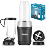 Stelive 1000W Electric Juice Blender Portable Blender Fresh Juice Mixer Smoothie Maker Electric Shakes Juicer Machine (Black)