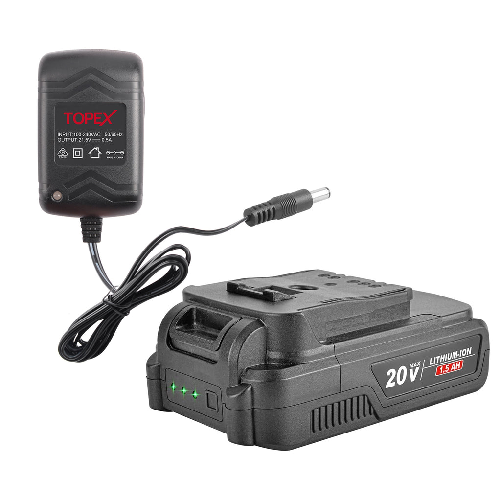 TOPEX 20V Lithium-Ion Batteries & SAA Approved Charger Kit