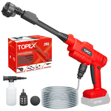 Load image into Gallery viewer, TOPEX 20V Cordless Pressure Washer Skin without Battery , 6-in-1 Nozzle for Washing Car/Wall/Floor