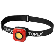 Load image into Gallery viewer, TOPEX Rechargeable Headlamp with 7 Light Modes &amp; 10H Runtime, IP64 Waterproof, Ergonomic Design for Camping Hiking Running Cycling Fishing