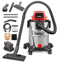 Load image into Gallery viewer, TOPEX 20V 25L Cordless Wet &amp; Dry Vacuum Cleaner &amp; Blower